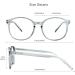 VisionGlobal Blue Light Blocking Glasses for Men & Women - Stylish Oval Frame Anti-Eyestrain Clear Gray 2.25x Magnification - Protect Your Eyes - Buy Online on GoSupps.com