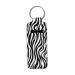 COEQINE Chapstick Clip-on Keychain for Women and Girls Zebra Print