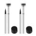 Lower Lash Stamp Silicone Eyelash Stamp Lower Eyelash Stamps Quick Eye Makeup Tool One Brush for Double Use (Black+Brown)