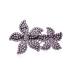 WONDER ME Bauhinia Spring Clip Female Word Clip Elegant Five Petal Flower Top Clip Half Hair Clip Small Side Clip 66*43mm D