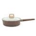 Frying Pan Stone Fried Steak Egg Non-Stick Frying Pan Pan Kitchen Gas Stove Nonstick Metal Utensil Saucepan with Lid Safe Frying Pan Home Pot Perfect for Breakfast Frying Pan () Interesting