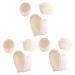 Balacoo 9 pcs Bath Wipe Scrubber loofah Body Scrubber Remover Bath Towel Glove Toiletries loofah Set loofah Sponge exfoliator Double Sided Bath Ball Bath loofah Body Sponge Sponge mat 1 Count (Pack of 1)