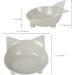 Cotill Cat Bowls Anti-slip Multi-purpose Cat Food Bowl Pet Water Bowl Cat Feeding Bowl Set of 3 - Grey/Black/White - Buy Online on GoSupps.com