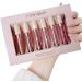 Amzfly 6-Piece Nude Matte Liquid Lipstick Set | Long-Lasting, Waterproof & Non-Sticky Lip Gloss for Women's Makeup - Buy Online on GoSupps.com