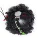 Inch Afro Hair Bun Ponytail Extensions - Natural Synthetic Bun Hairpiece for Black Women | Curly Clip-In Donut Style - Buy Online on GoSupps.com