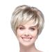 Ansenesna Wig Women Blonde Short Bangs Short Hair Wig (Blonde)