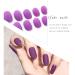 Buy Sethain Matt Oval False Nails Tips - Purple Medium Complete Cover (24 Pcs) | Press-On Fingernails for Women & Girls - International Shipping Available - Buy Online on GoSupps.com