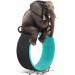 NGT 13 inch Yoga Wheel for Back Pain | Strongest Dharma Yoga Prop Wheel with Free Yoga Bands - Black-Green - Buy Online on GoSupps.com