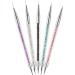 LuLiyLdJ 5-Piece Nail Brush Set with Double-Ended Dotting Tool | Nail Pen for Painting | Nail Art Brush Kit - Buy Online on GoSupps.com