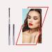 Nanshy Lip Makeup Brush with Lid | Vegan & Cruelty-Free | White Handle Chrome Silver Cap - Buy Online on GoSupps.com