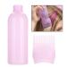 Professional Hair Dye Applicator Bottle with Graduated Scale & Brush | Root Comb Tool for Precision Hair Coloring - Pink - Buy Online on GoSupps.com