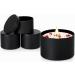 24 Pieces 4 Oz Black Candle Tins - Candle Jars with Lids for Making Candles, Arts & Crafts, Storage, and Gifts - Buy Online on GoSupps.com