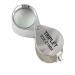30x21mm Triplet Loupe Jeweller Magnifying Glass Magnifier with Metal Construction and Optical Glass Silver Superior Quality and Creative