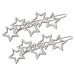 Set of 2 Silver Star Hair Clips - Stylish Hair Accessories for Women | Perfect Hairpins & Clamps - Buy Online on GoSupps.com