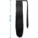 JessLab Long Straight Ponytail Extension and Drawstring Ponytail 24 Inch Heat Resistant Thick Natural Wrap Around Hairpiece Ponytail Wrap Pony Wig with Magic Paste for Women Girl Black - Buy Online on GoSupps.com