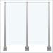 Glass Balustrade Square Post Stainless Steel Balcony Guardrail 85/90/95/100/105cm (33.4/35.4/37.4/39.3/41.3In) for Indoor Outdoor Attic Fence Stair Balcony Deck Corner Post 850mm /33.4in Mid Post 900mm/35.4in - Buy Online on GoSupps.com