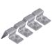 POPETPOP 4Pcs Stainless Steel Aquarium Fish Tank Glass Cover Support, Non-Slip Fish Tank Holders Aquarium Accessories Universal Lid Clips 10mm