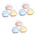 Gatuida Silicone Shampoo 9 Pcs Massage Comb Cleaning Brush Hair Shampoo Nozzle Massager Scrubber Abs Scalp Brush