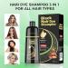 Black Hair Dye Shampoo for Women & Men | 3 in 1 Gray Hair Coverage with Herbal Ingredients - Buy Online on GoSupps.com