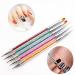 5PCS Dual-Ended Nail Art Liner Brushes Pens for Acrylic Manicure - DIY and Salon Tool - Buy Online on GoSupps.com
