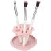 Silicone Brush Cleaning Box Dustproof Cover Prevent Damage Drying Rack Makeup Brushes Cleaning Bowl for Salon Use (Pink) - Buy Online on GoSupps.com