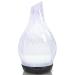ZEERK Art Glass Essential Oil Diffuser, 250ML Ultrasonic Aroma Diffuser Quiet Cool Mist Humidifier for Home Gift, 7 Color Changing LEDs, Waterless Auto-Off, Timer Setting, BPA Free, White Art Glass Diffuser-250ml