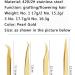 Grafted Eyelash Tweezers High-Precision Flowering Tweezers Multi-Functional False Eyelashes Tweezers Tool Special Tweezers for Eyelashes 4 Styles (Golden Feather Clip) - Buy Online on GoSupps.com