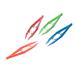 SE 364pt12 Plastic Tweezers Assorted Colors (12 Pack) 10.2 cm