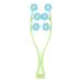 Melon Seed Face Massager Cheeks Neck Chin Tightening Flower Design Concave Convex Particles V Shaped Double Clip Portable with Comfortable Handle for Face Legs Arms (Blue)