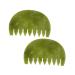 Anneomas 2 pieces massage comb jade hairbrett schabet jadef mme body massage device skin care comb jade massage clerk scalp massage comb head massage boards body scratch tool