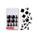 GoldFinger Press On Toenails Kit - Bold Glossy Black Easy Apply Gel Long-Lasting & Wider Fit - Perfect for International Shipping - Buy Online on GoSupps.com