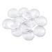 Faxco 30-Pieces Transparent Glass cabochons  Clear Glass Dome cabochon  Non-calibrated Round 1.57 inch/40mm for Photo Pendant Craft Jewelry Making