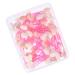 Beaupretty 50pcs Double Ended Eyeshadow Brush Makeup Wand Beauty Kit Pink Woman Disposable Accessories Plastic