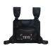 Klykon Chest Bag for Men Fashion Chest Rig Bag Pack Harness Reflective Utility Light Bags for Men Women Night Running Exercise Hiking (Black)