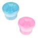 2 Pcs Milk Powder Dispenser Pots Formula Powder Pots Non-Spill Portable Milk Powder Container Milk Powder Storage Outdoor Food Container for Travel Outdoor(Pink Blue)