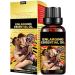 Men's Massage Oil Men Massage Oil for Sex Hotiary Erotic Massage Essential Oil Penis Becomes Longer Thicker Enhancement Men Energy for Care Delay Performance Boost Strength (Golden)