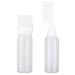UNVOJL 2 Pack Root Comb Applicator Bottle Hair Dye Bottle Shampoo Brush Applicator Containers for Home Salon Comb Applicators (White)