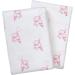 Buy Bornino Basics Moltontche Diapers - 2-Pack Easy-Care Cotton Elephant Print 80x80 cm White/Red - Soft & Suction-Strong for International Shipping - Buy Online on GoSupps.com
