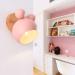 Chao Zan Simple Adjustable Wall Lamp - Kids' Bedroom & Bedside Lighting - Pink Iron & Wood Design E27 Ceiling & Corridor Decor - Buy Online on GoSupps.com