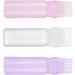 Minkissy 3pcs Root Comb Applicator Bottle Brush Root Comb Bottle for Hair Dye Coloring Scalp Treatment Essential White Purple Pink - Buy Online on GoSupps.com