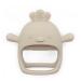 Animal Shaped Silicone Mitten Teething Toy Non-Toxic (Beige)