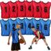 12 Pieces Basketball Scrimmage Training Vest Reversible Numbered Team Sports Pinnies Jersey Breathable Soccer Training Equipment Soccer Pennies Soccer Vest with Elastic Belt for Adult Youth Kids