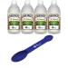 (Pack of 4) Heinz All Natural Distilled White Vinegar with 5% Acidity 16 fl oz Glass Bottles (Free Miras Trademark 2-in-1 Measuring Spoon Included!)