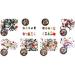 Evenden Nail Nail Christmas Rhinestone Rows 3D Manicure Nail Art Decor DIY Rivet Bolts Beads Jewellery Things SD-04 - Buy Online on GoSupps.com