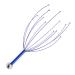 Practical scalp massager with gentle rubber pearls octopus for head massage clerk no scratches for men and women Blue