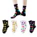 Akamas 4 couple funny ladies socks with a smile face pattern sweet emoji colorful everyday socks breathable cotton socks sports socks ankle socks gifts girls teenagers