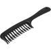 SRMAN 6X Black Double Row Tooth Detangler Hair Comb Shampoo Comb with Handle for Long Curly Wet Hair - Buy Online on GoSupps.com