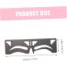 Housoutil 10 Pcs Eyebrow Ruler Makeup Stuff Brow Tool Makeup Tools Eyebrow Shaping Template Labeling Balance 17x4.8cmx5pcs Blackx5pcs - Buy Online on GoSupps.com
