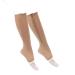ZMERCH compression stockings sports printing long wheel socks zipper professional leg support thick women's socks with varicose veins (L XL/Beige) Beige L XL