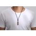 XIANNVXI Tiger Eye Crystal Healing Necklace - Hexagonal Point Pendant Adjustable Rope Reiki Jewelry for Men and Women - Buy Online on GoSupps.com